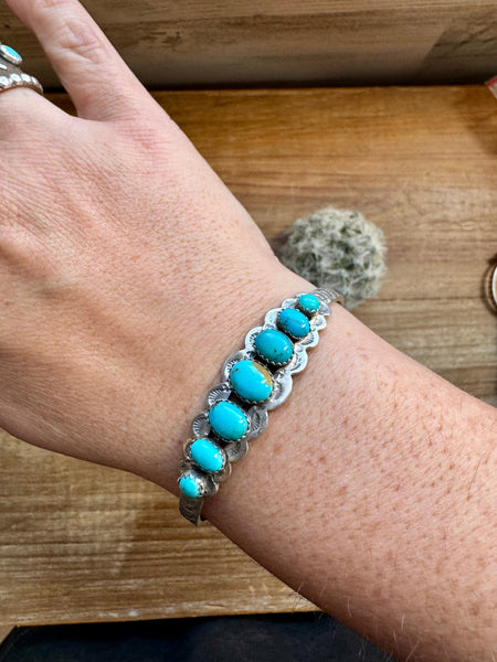 Kingman Turquoise Cuff Bracelet
