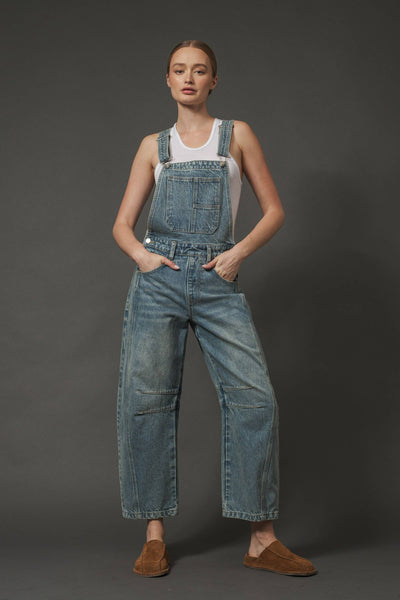 MAP2994 SLOUCHY RELAX FIT DENIM OVERALL