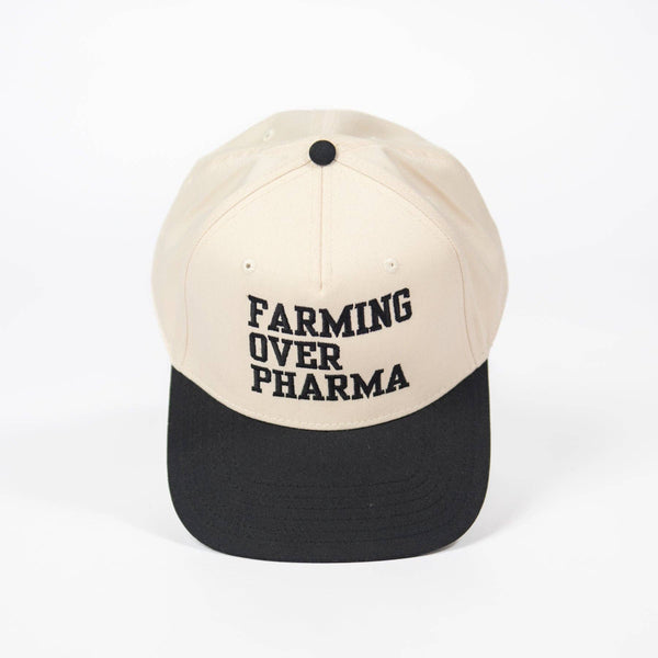 'Farming over Pharma' Women's Embroidered Trucker Hat