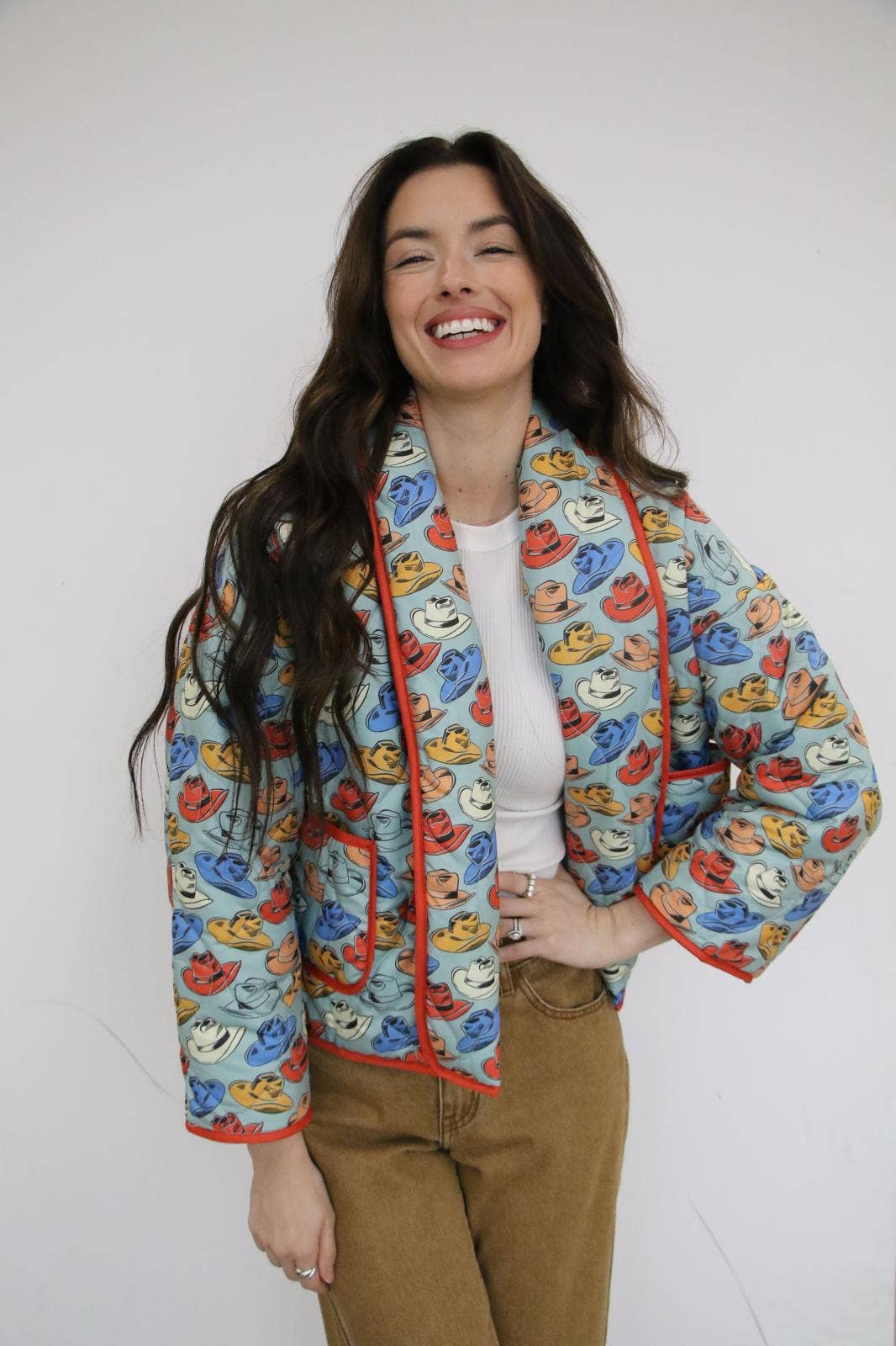 TH1070 COWBOY BOOT -BLUE QUITTED JACKET (6)