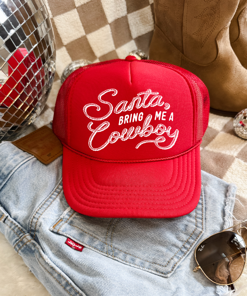 Santa Bring Me A Cowboy Otto Trucker Hats