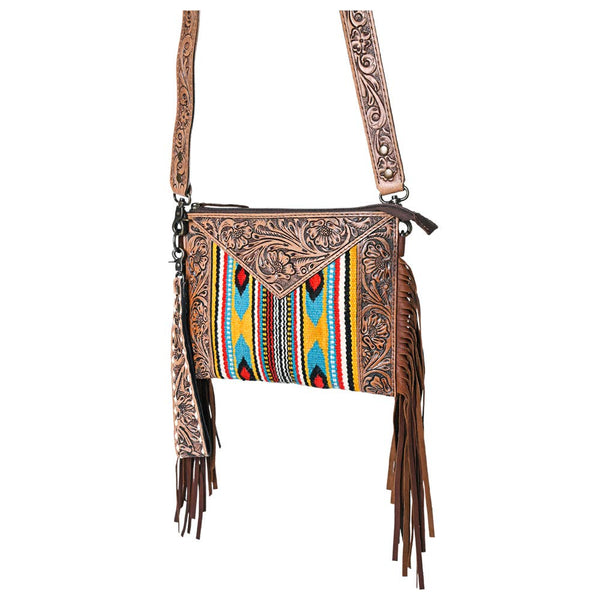 Saddle Blanket Tooled Bag