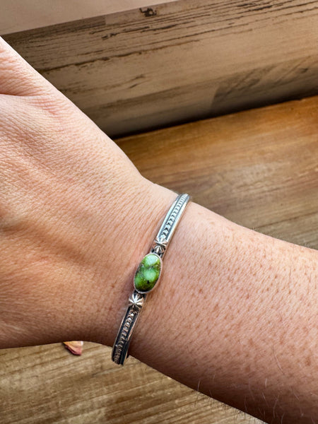 Sonoran Turquoise and Sterling Silver Cuff Bracelet