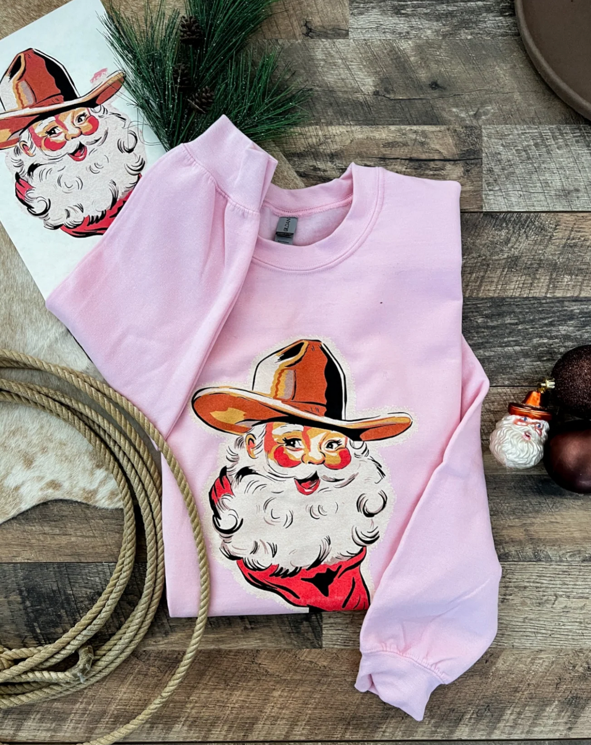 Cowboy Santa Sweatshirt