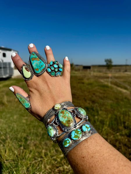 Sonoran Gold Turquoise Ring- Size 6