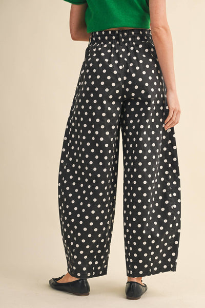 The Jessie Polka Dot Barrel Jeans