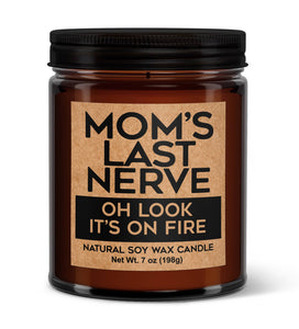 Mom's Last - Nerve Oh Look It's On Fire Soy Votive Candle: Baja Cactus (Type)