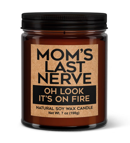 Mom's Last - Nerve Oh Look It's On Fire Soy Votive Candle: Baja Cactus (Type)