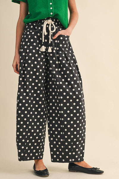 The Jessie Polka Dot Barrel Jeans