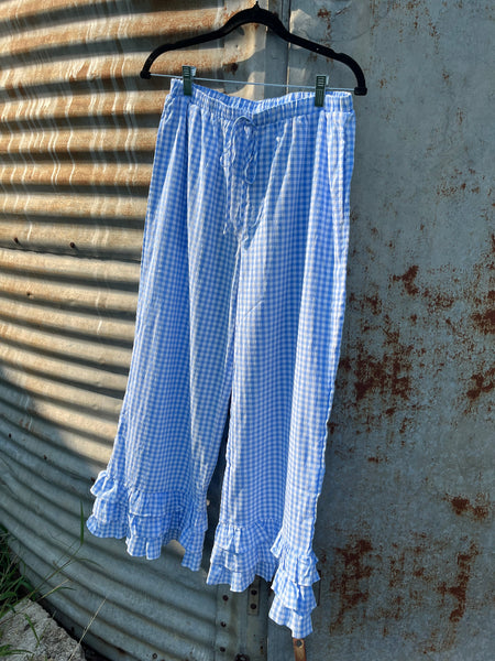 The Sally Gingham Ruffle Pants
