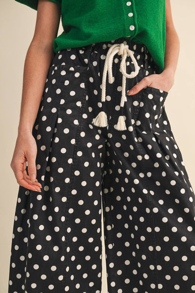 The Jessie Polka Dot Barrel Jeans