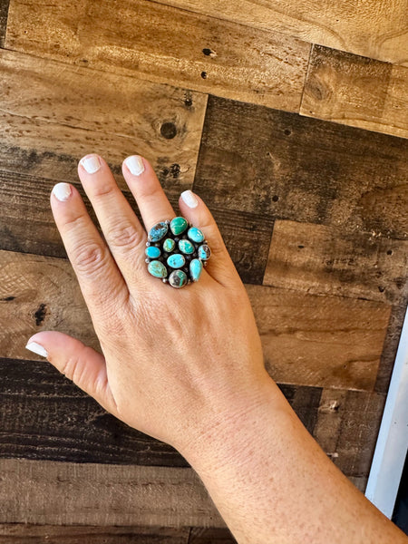 Sonoran Gold Turquoise Ring- Size 6