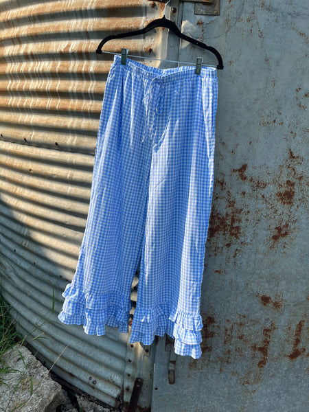 The Sally Gingham Ruffle Pants