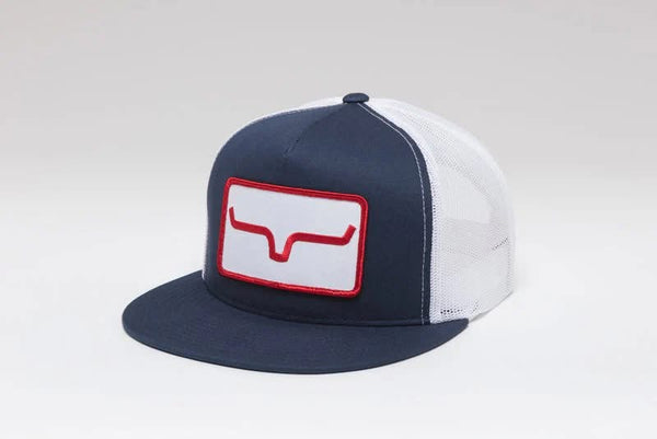 Kimes Ventilated Banner Hat- Navy/Navy