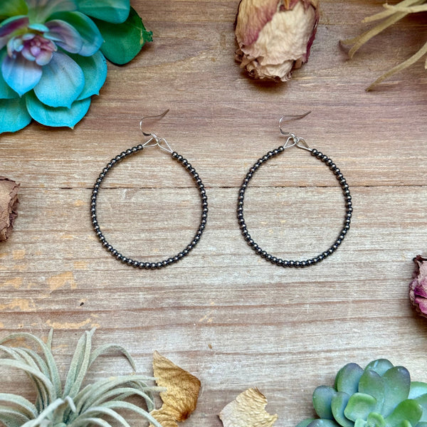Hoop 3mm Sterling Silver Pearls