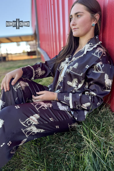 DS Black Betty Satin PJs