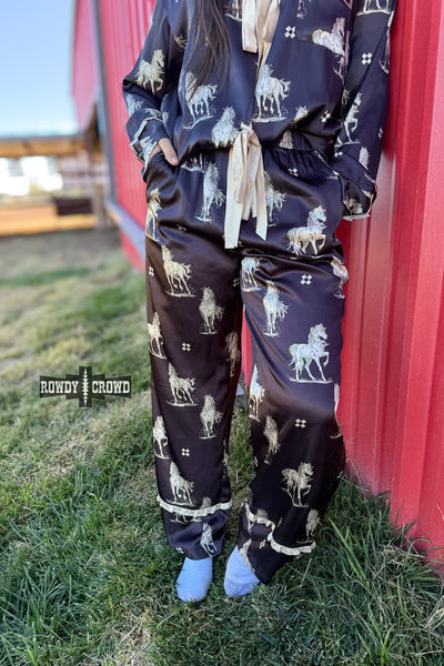 DS Black Betty Satin PJs