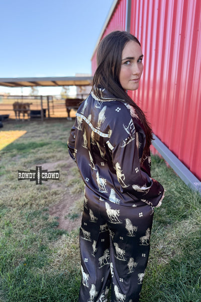 DS Black Betty Satin PJs
