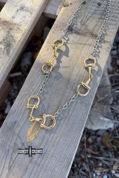 DS Mixed Metal 3 Bit Necklace