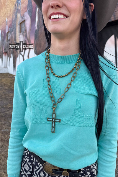 DS Cowgirl Cross Necklace