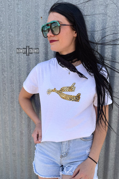 DS Leopard Spur Tee- WHITE