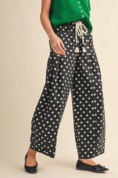 The Jessie Polka Dot Barrel Jeans