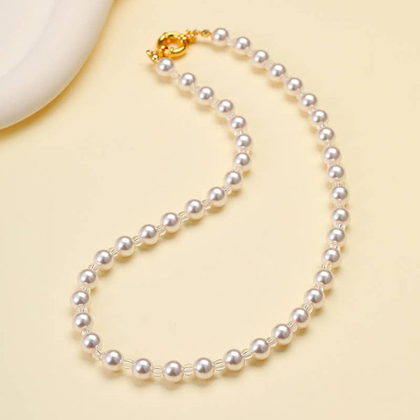 Natural Stone Semi-Precious Glass Mixed Necklace | 40NK9659