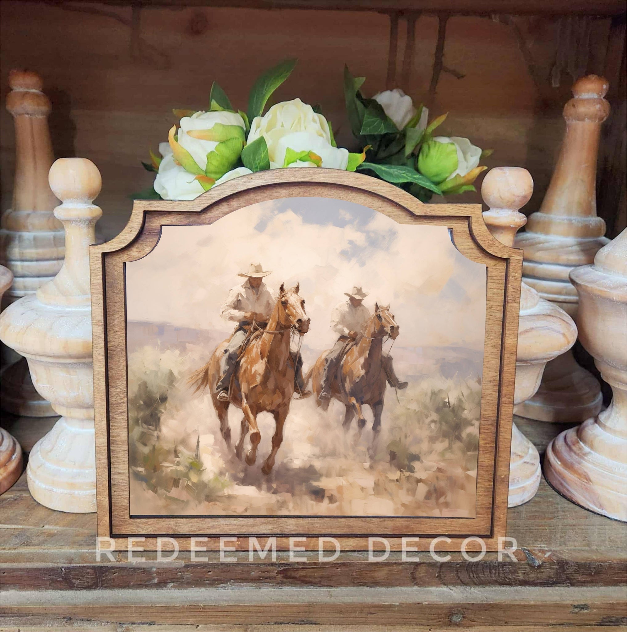 Provincial Cowboys Framed Art