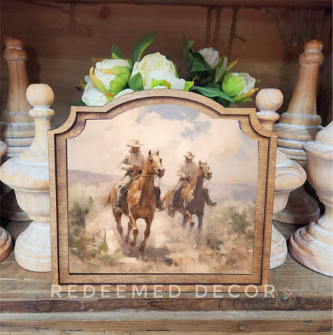 Provincial Cowboys Framed Art
