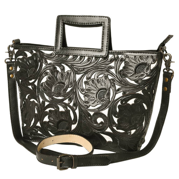 Lady in Black Tooled Bag