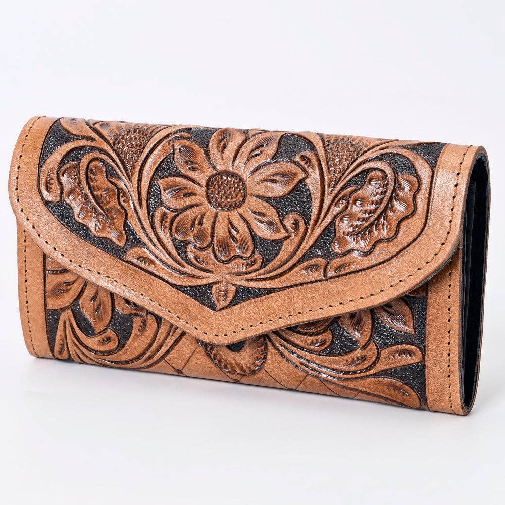 Tooled Leather Wallet