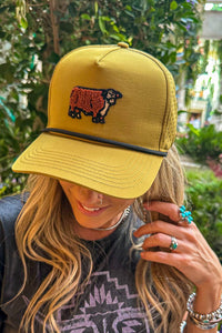 Chenille Hereford  Patch Trucker Hat