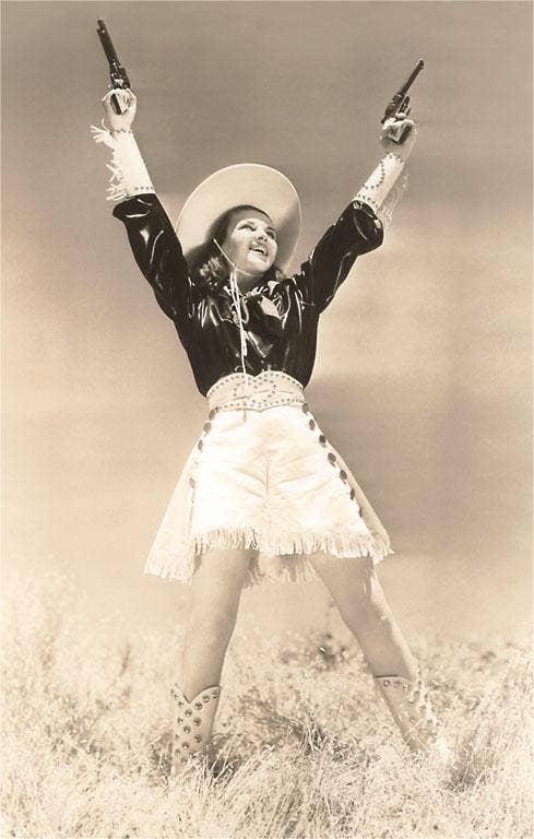 Rhinestone Cowgirl Vintage Art Print