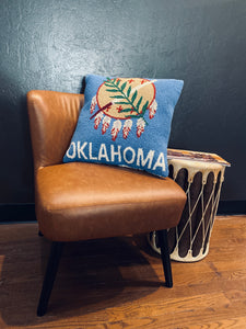 Oklahoma Flag Hook Pillow