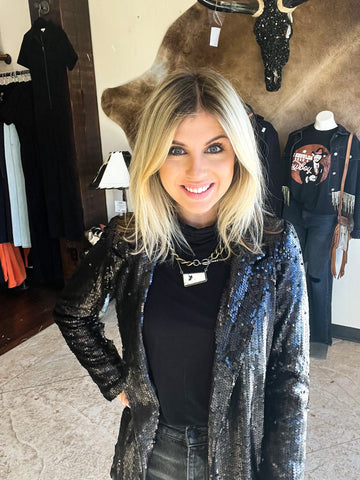 Show Stopper Sequin Blazer