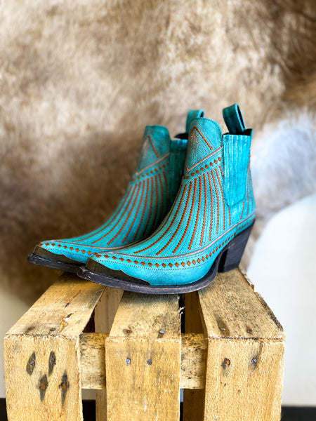 Old Gringo Turquoise Quincy Booties