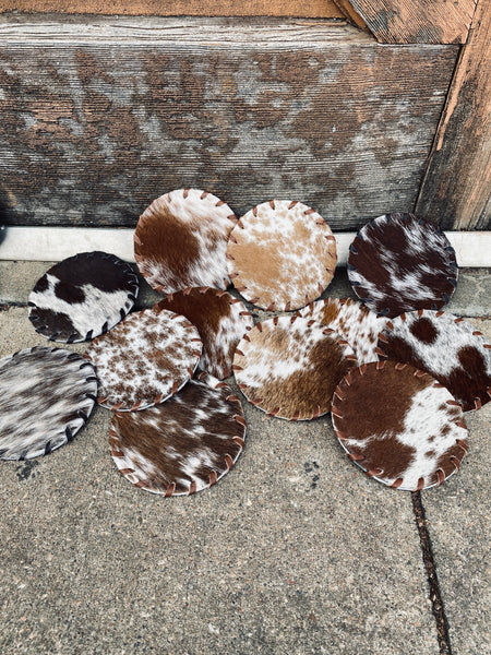 Cowhide Coasters