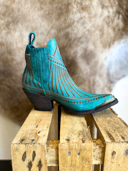 Old Gringo Turquoise Quincy Booties