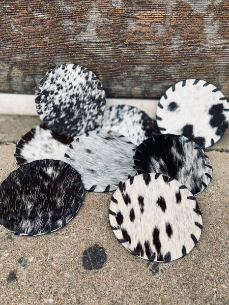 Cowhide Coasters